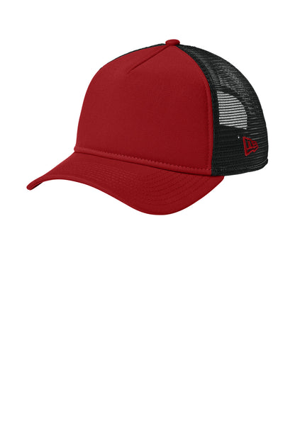 Custom Embroidered New Era Caps in Flag Scarlet/ Black