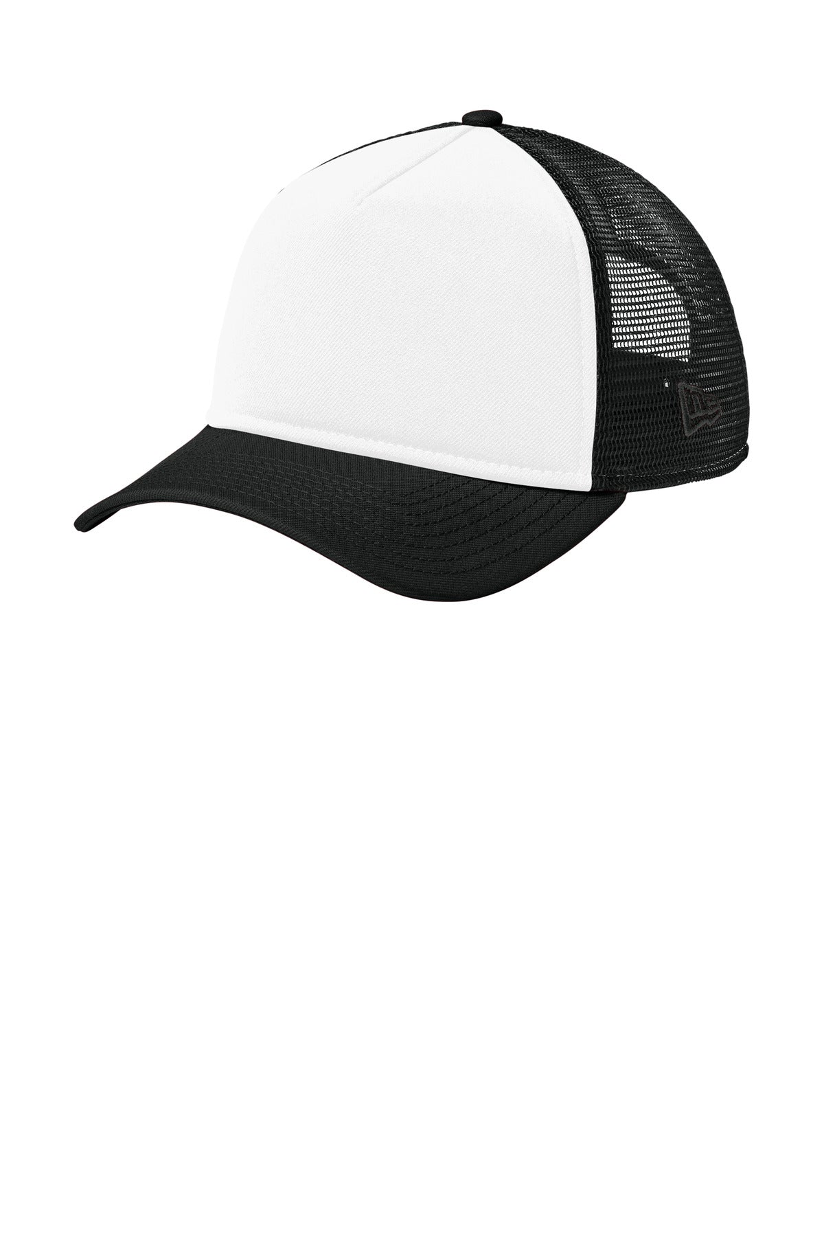 Custom Embroidered New Era Caps in Flag White/ Black/ Black
