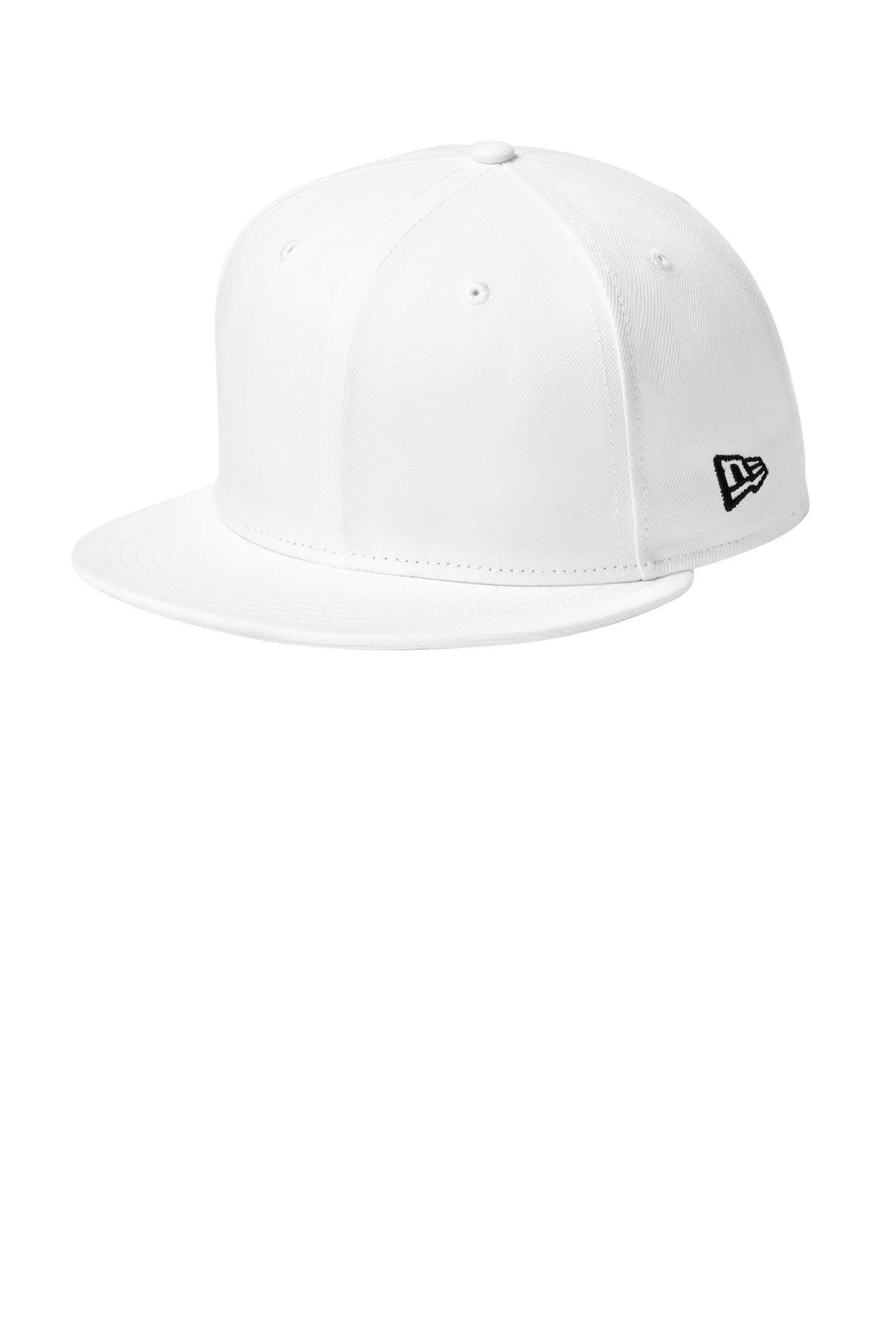 Custom Embroidered New Era Caps in Flag White