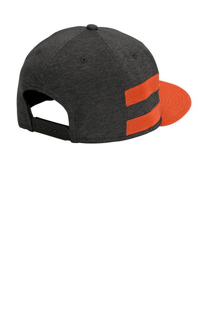 New Era  Shadow Heather Striped Flat Bill Snapback Cap NE408