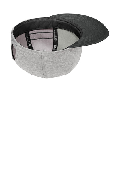 New Era  Shadow Heather Striped Flat Bill Snapback Cap NE408