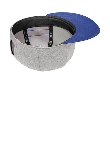 New Era  Shadow Heather Striped Flat Bill Snapback Cap NE408