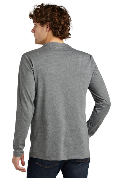Custom Embroidered New Era  Heritage Blend Long Sleeve Crew Tee. NEA102,Shadow Grey Heather