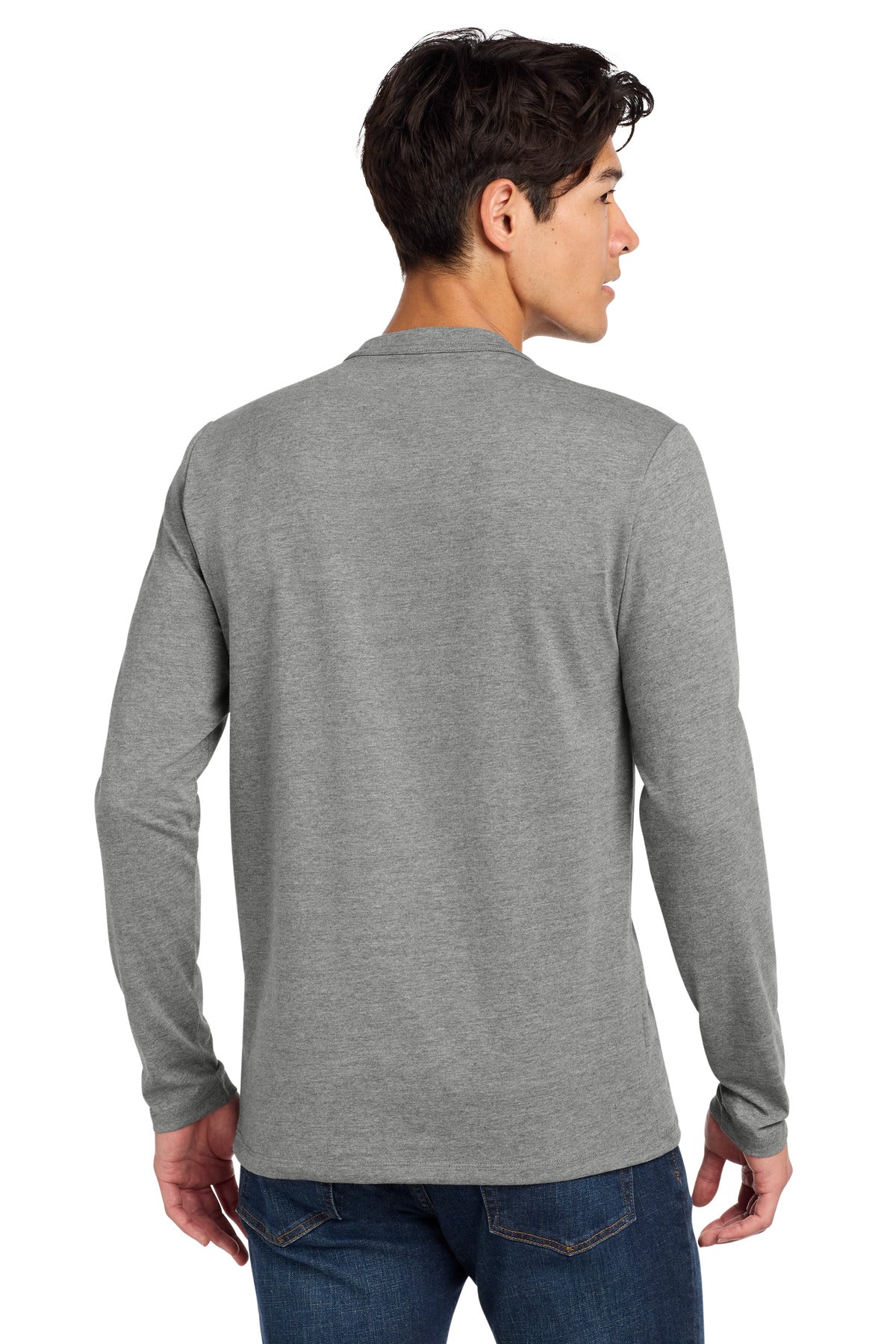 Custom Embroidered New Era T-Shirts  in Shadow Grey Heather