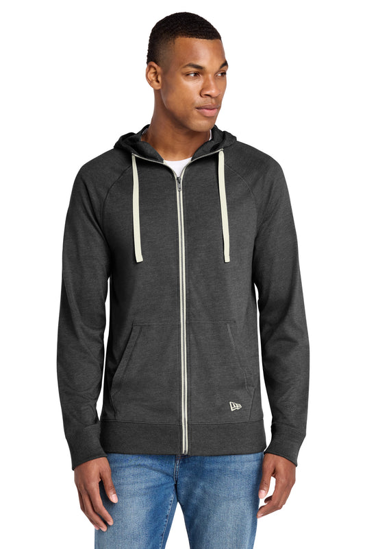 Custom Embroidered New Era Sweatshirts/Fleece in Black Heather