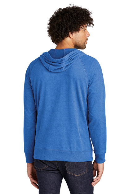 Custom Embroidered New Era  Sueded Cotton Blend Full-Zip Hoodie. NEA122,Royal Heather