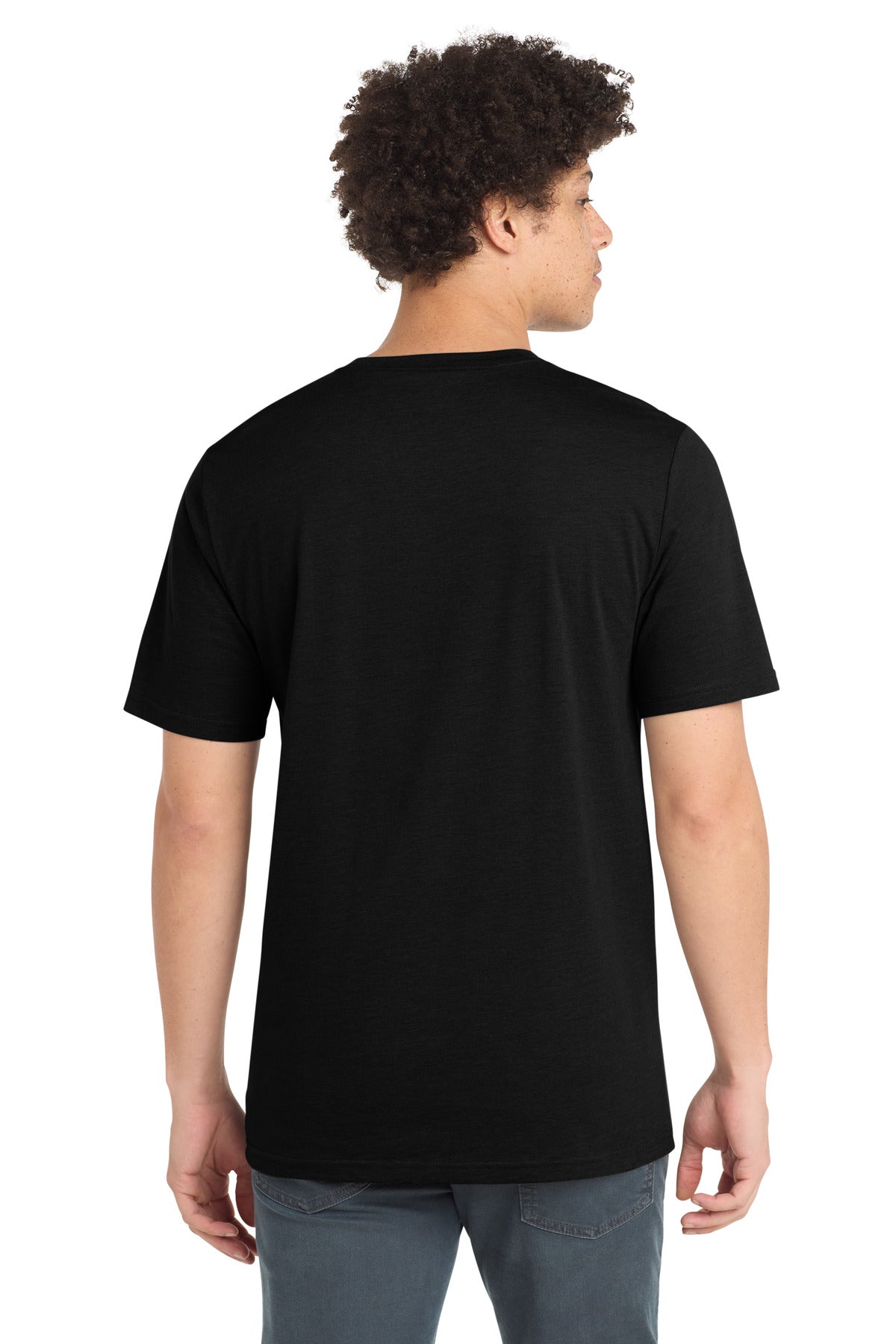 Custom Embroidered New Era T-Shirts  in Black Solid