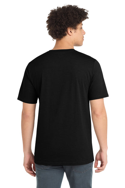 Custom Embroidered New Era T-Shirts  in Black Solid