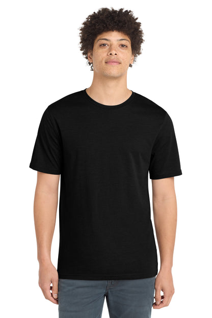 Custom Embroidered New Era T-Shirts  in Black Solid