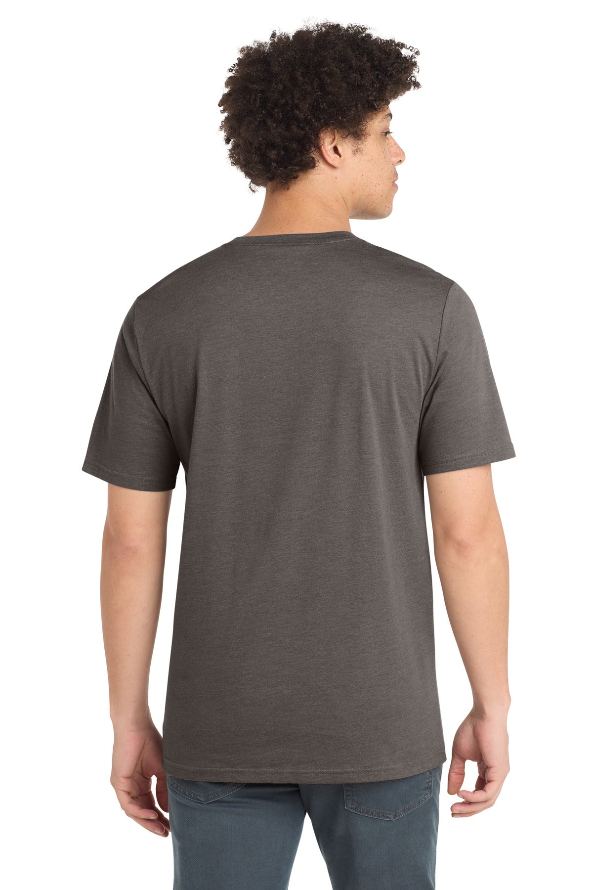Custom Embroidered New Era T-Shirts  in Shadow Grey