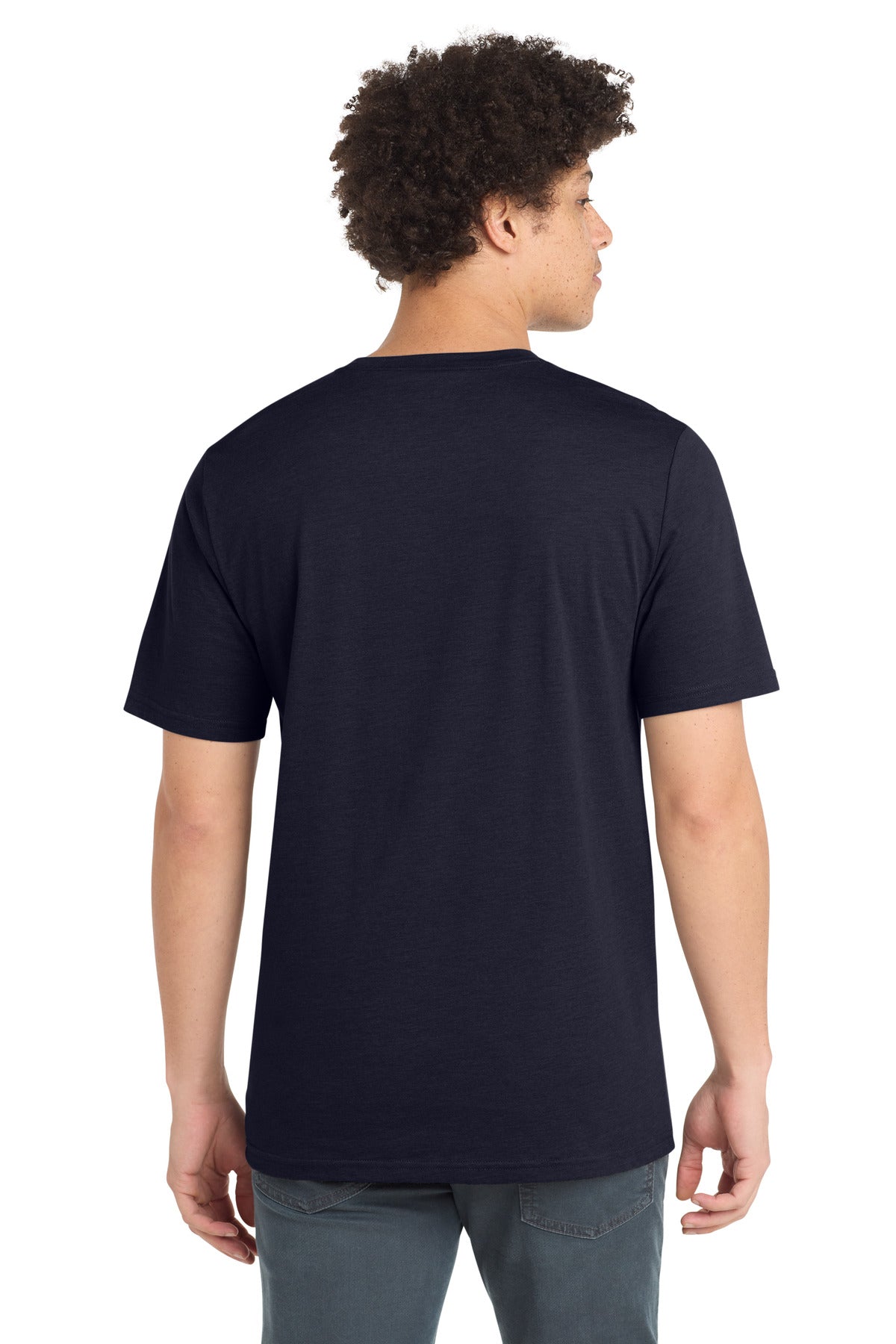 Custom Embroidered New Era T-Shirts  in True Navy