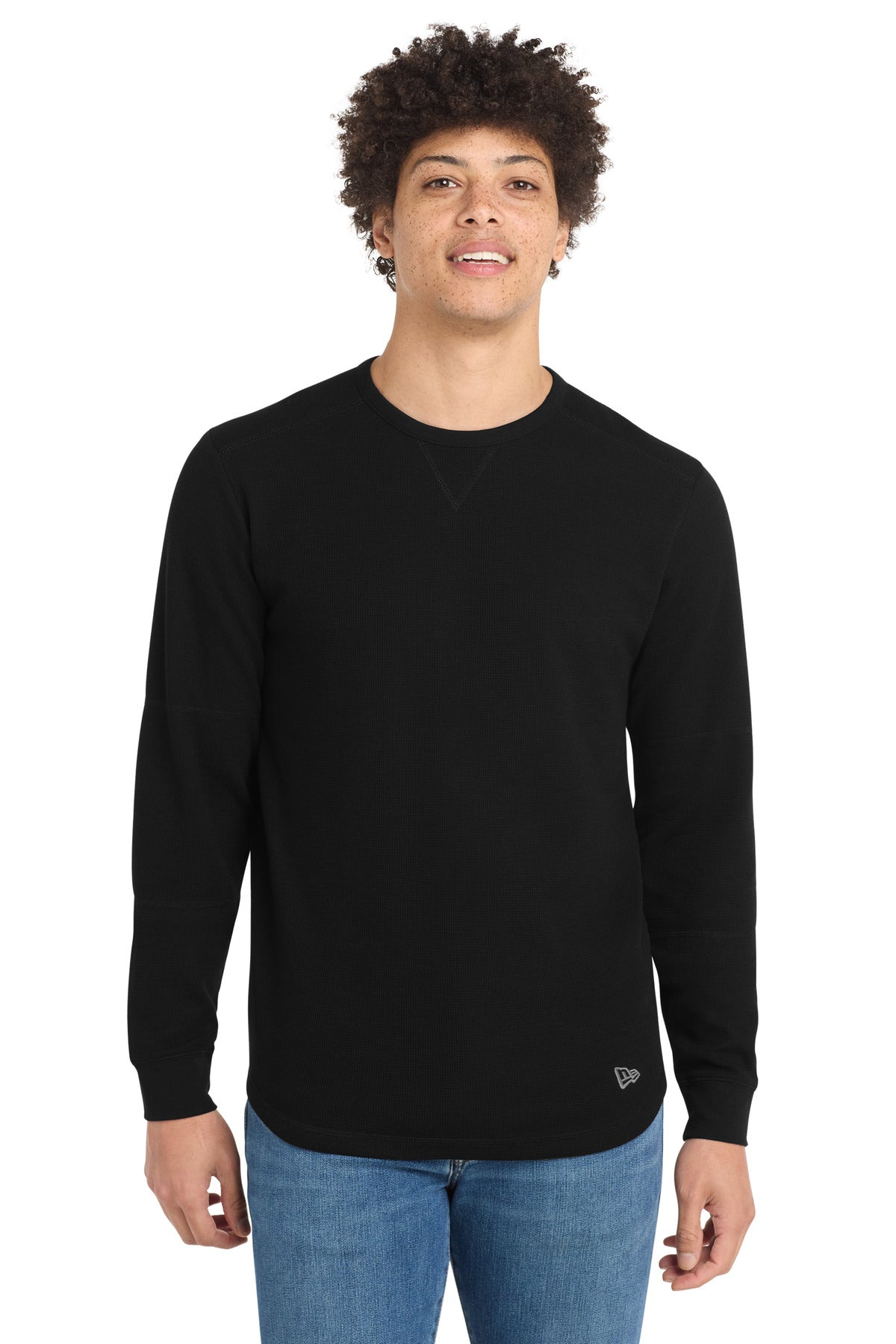 Custom Embroidered New Era T-Shirts  in Black