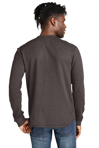 Custom Embroidered New Era Thermal Long Sleeve NEA140,Black Heather