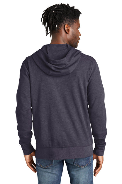 Custom Embroidered New Era Thermal Full-Zip Hoodie NEA141,True Navy Heather