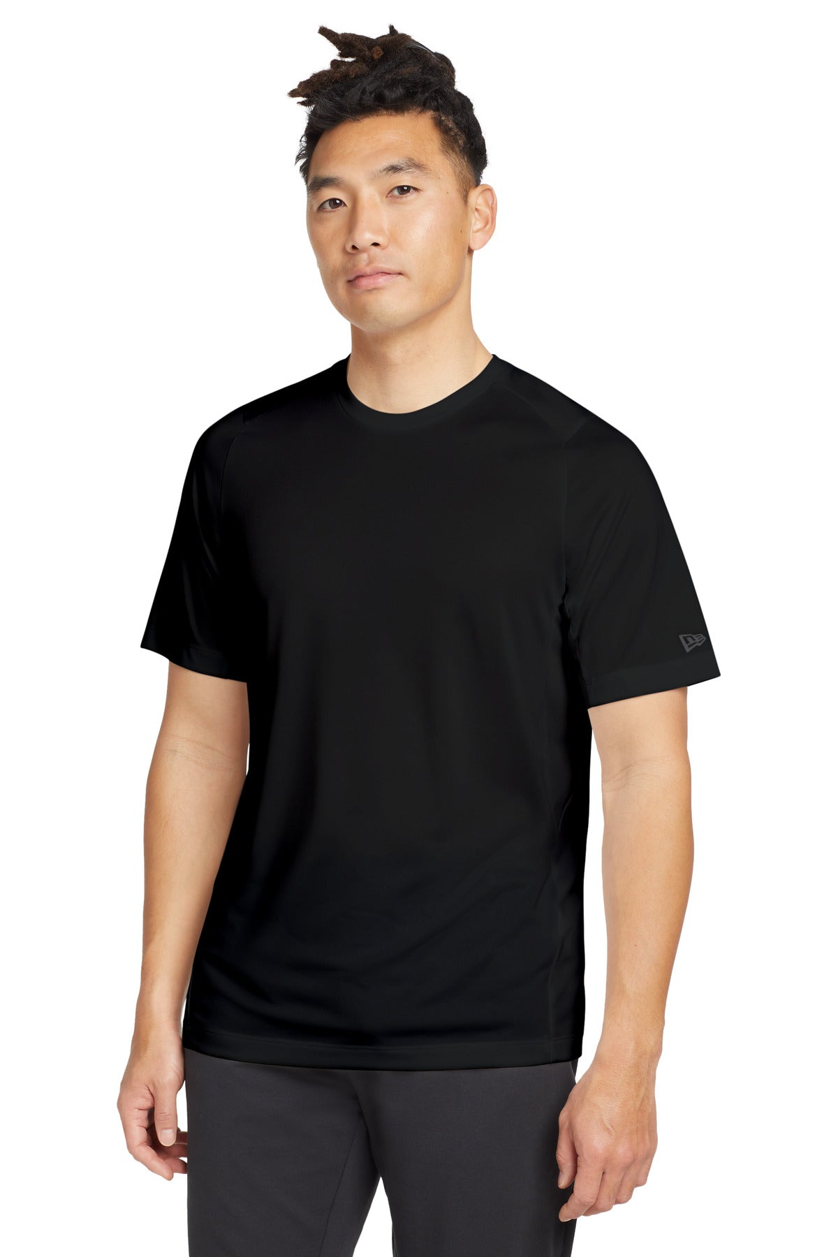 Custom Embroidered New Era Activewear in Black Solid