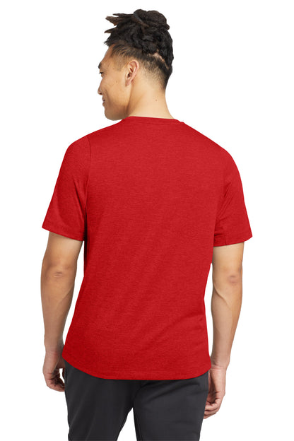 Custom Embroidered New Era  Series Performance Crew Tee. NEA200,Scarlet