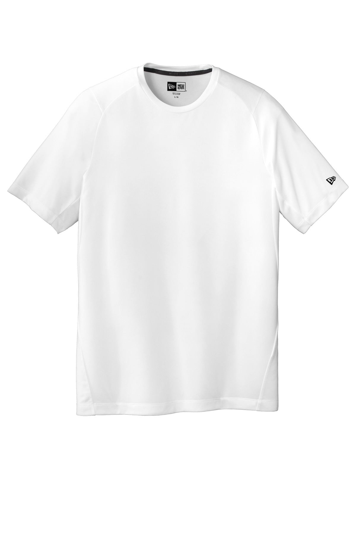 Custom Embroidered New Era Activewear in White Solid