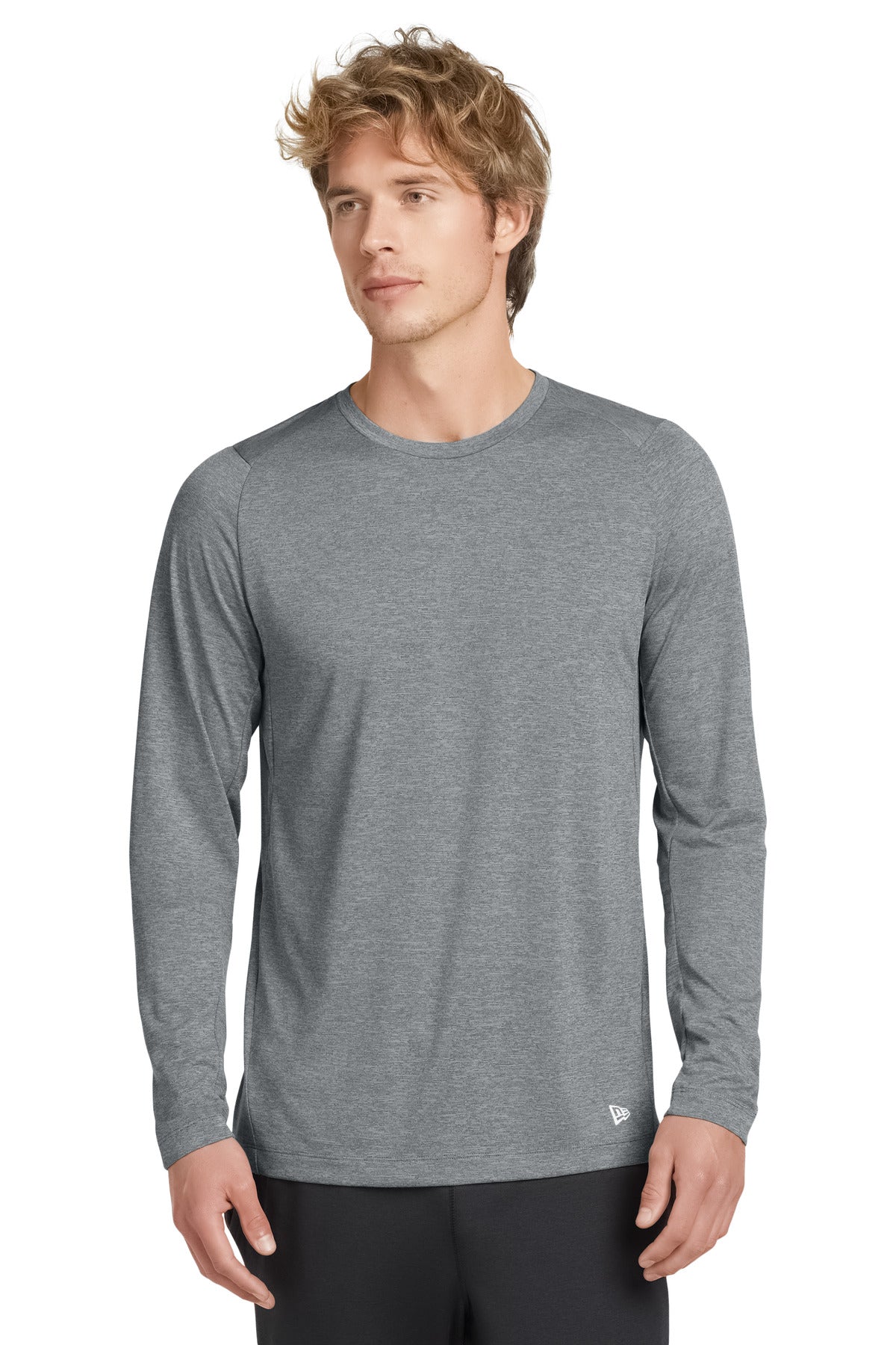 Custom Embroidered New Era Activewear in Rainstorm Grey