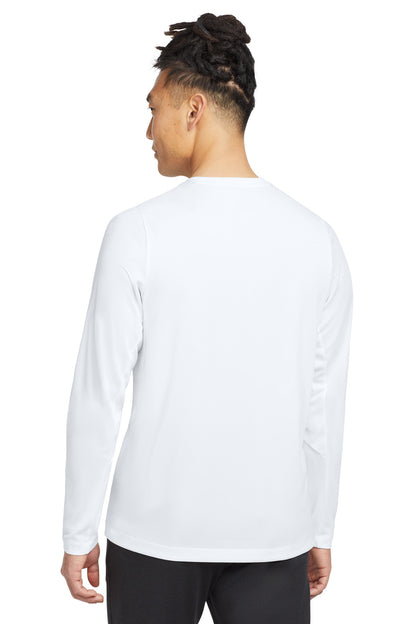 Custom Embroidered New Era  Series Performance Long Sleeve Crew Tee. NEA201,White Solid