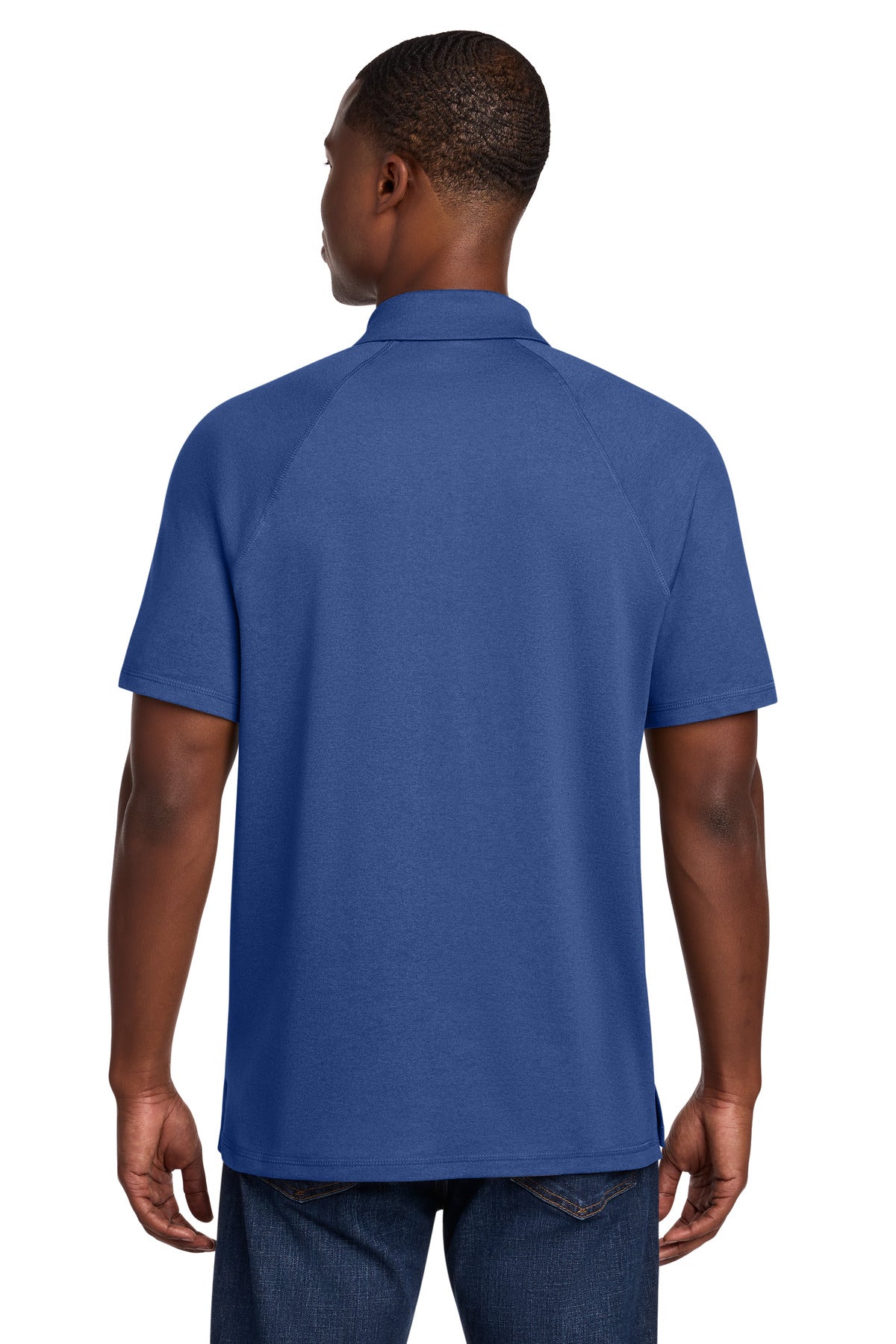 Custom Embroidered New Era Polos/Knits in Royal Heather