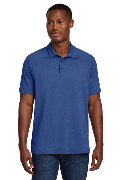 Custom Embroidered New Era Polos/Knits in Royal Heather