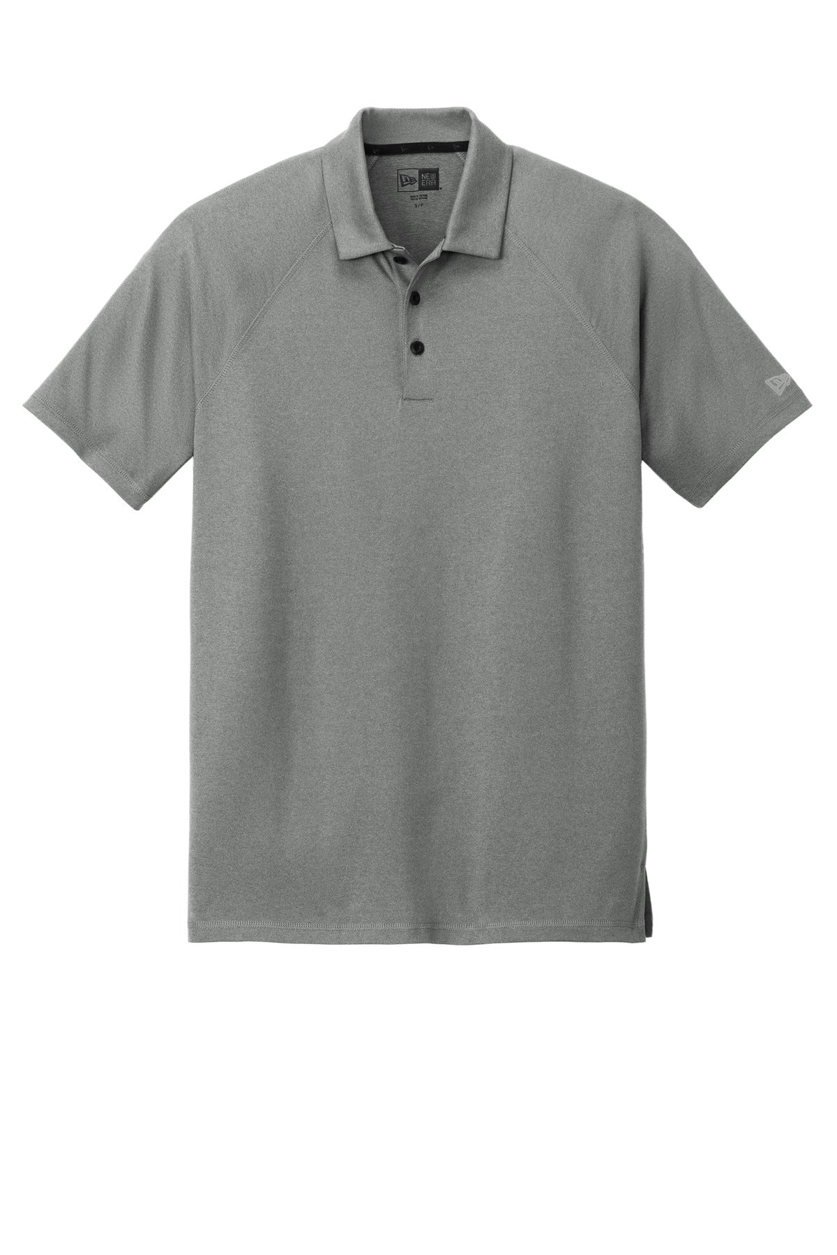 Custom Embroidered New Era Polos/Knits in Shadow Grey Heather
