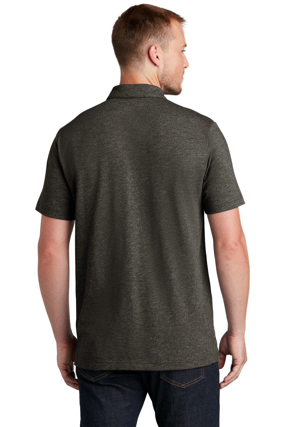 Custom Embroidered New Era  Slub Twist Polo NEA301,Black Twist