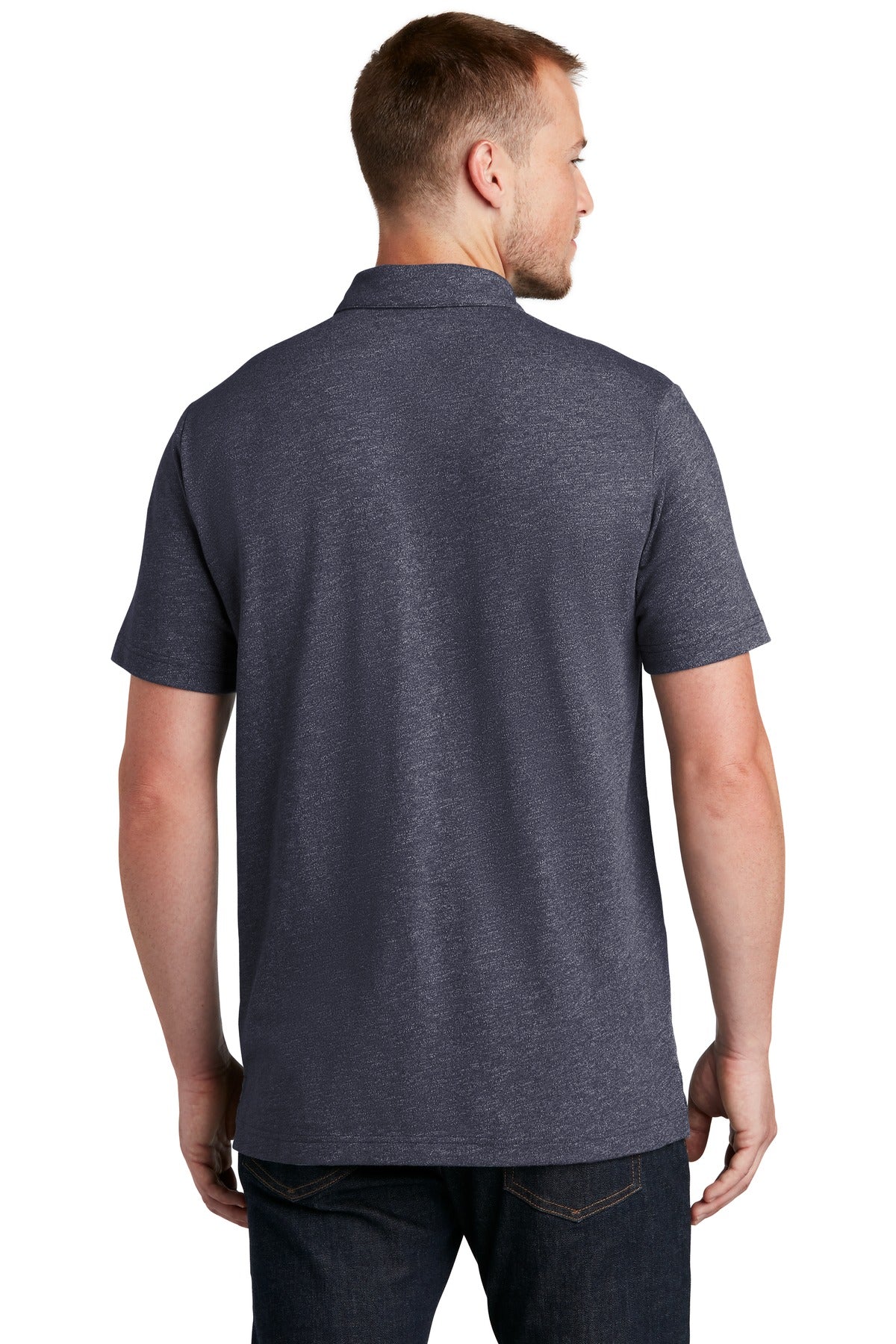 Custom Embroidered New Era  Slub Twist Polo NEA301,True Navy Twist
