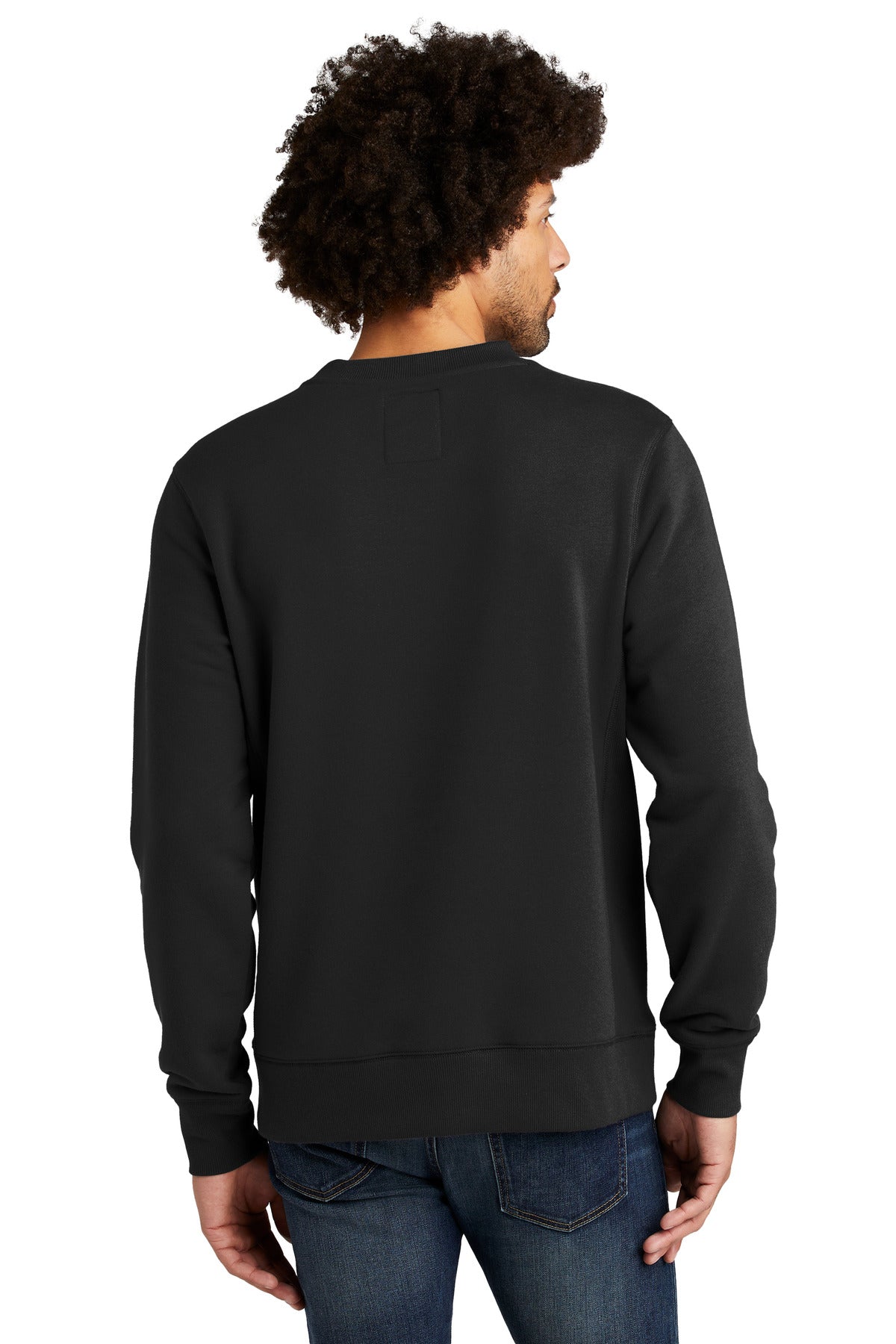 Custom Embroidered New Era  French Terry Crew. NEA501,Black