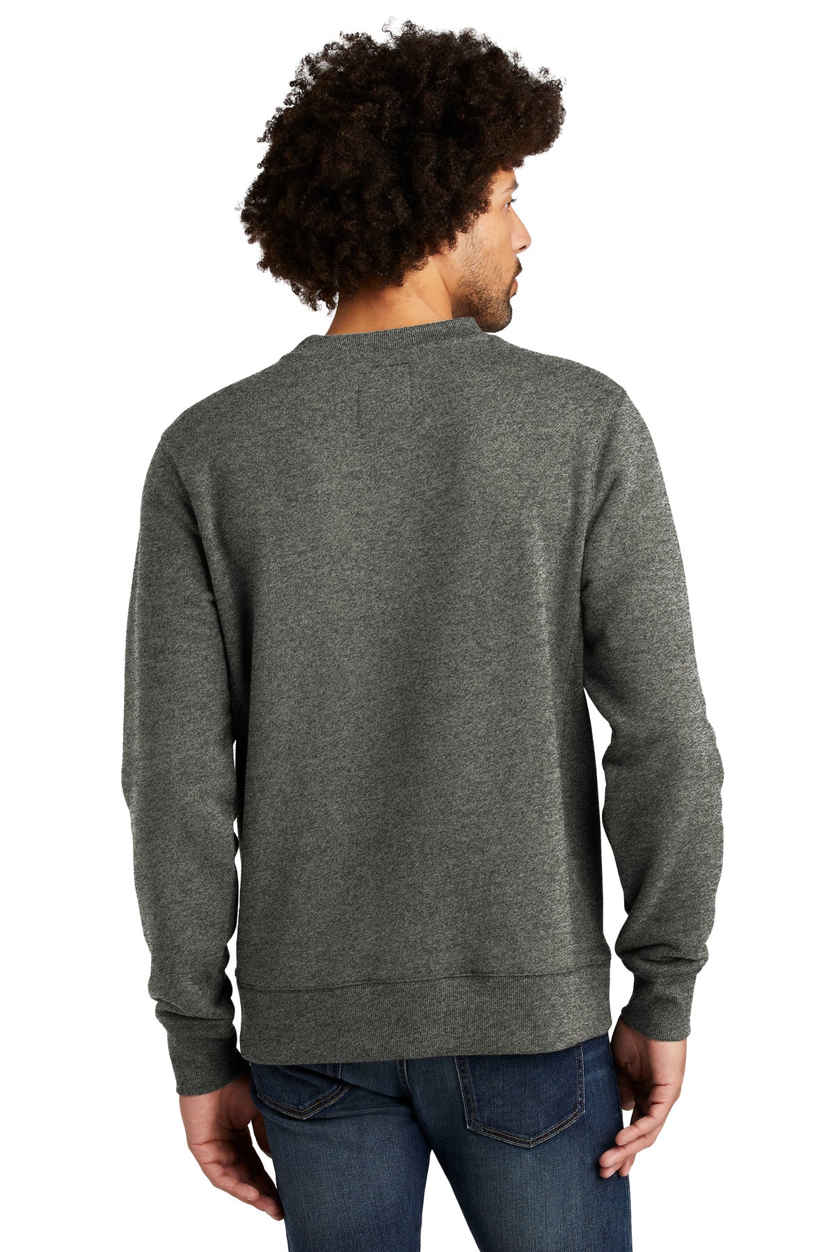 Custom Embroidered New Era  French Terry Crew. NEA501,Black Twist