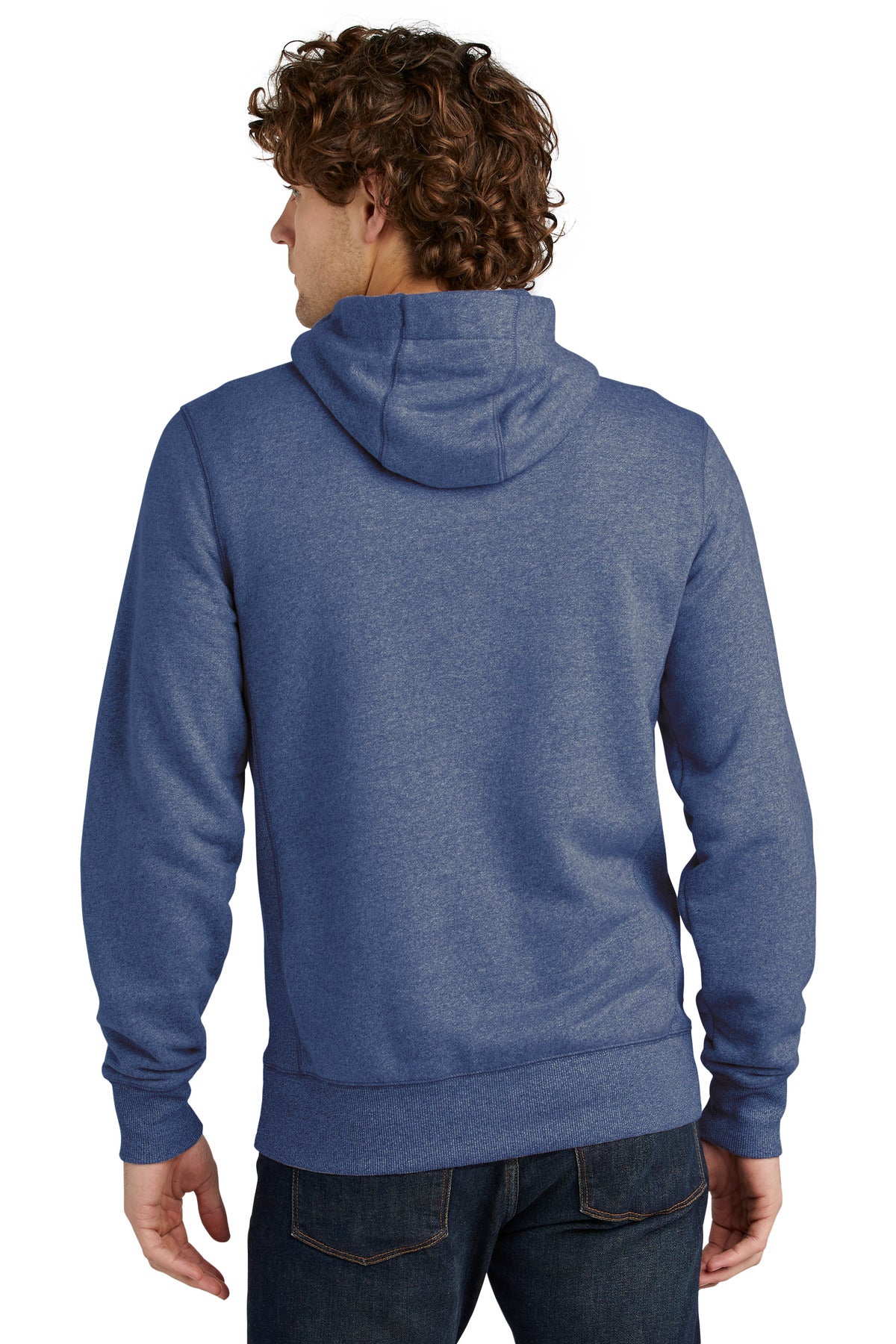 Custom Embroidered New Era  French Terry Full-Zip Hoodie. NEA502,Dark Royal Twist
