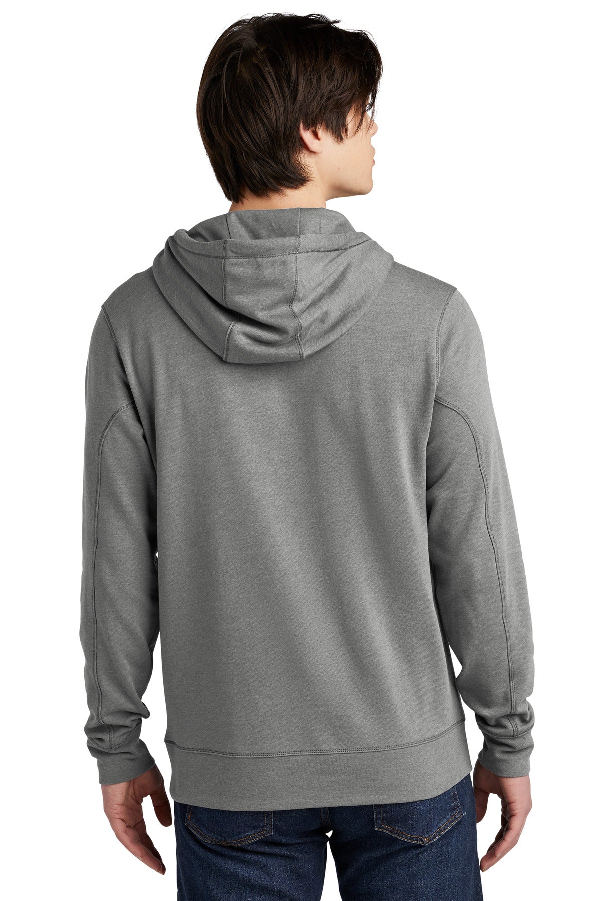 Custom Embroidered New Era  Tri-Blend Fleece Pullover Hoodie. NEA510,Shadow Grey Heather