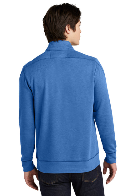 Custom Embroidered New Era  Tri-Blend Fleece 1/4-Zip Pullover. NEA512,Royal Heather