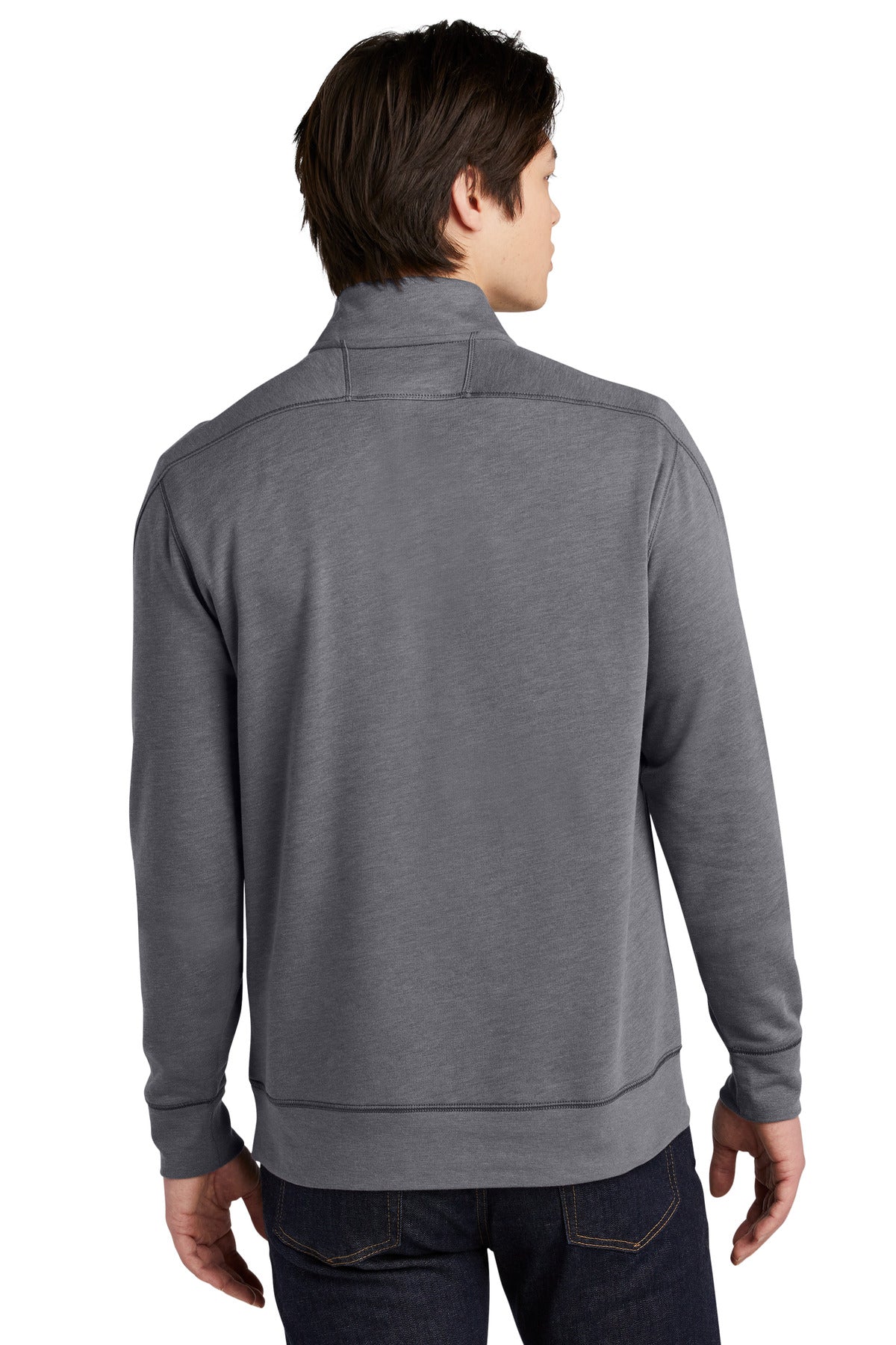 Custom Embroidered New Era  Tri-Blend Fleece 1/4-Zip Pullover. NEA512,Shadow Grey Heather