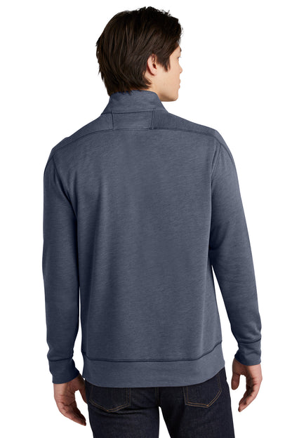 Custom Embroidered New Era  Tri-Blend Fleece 1/4-Zip Pullover. NEA512,True Navy Heather