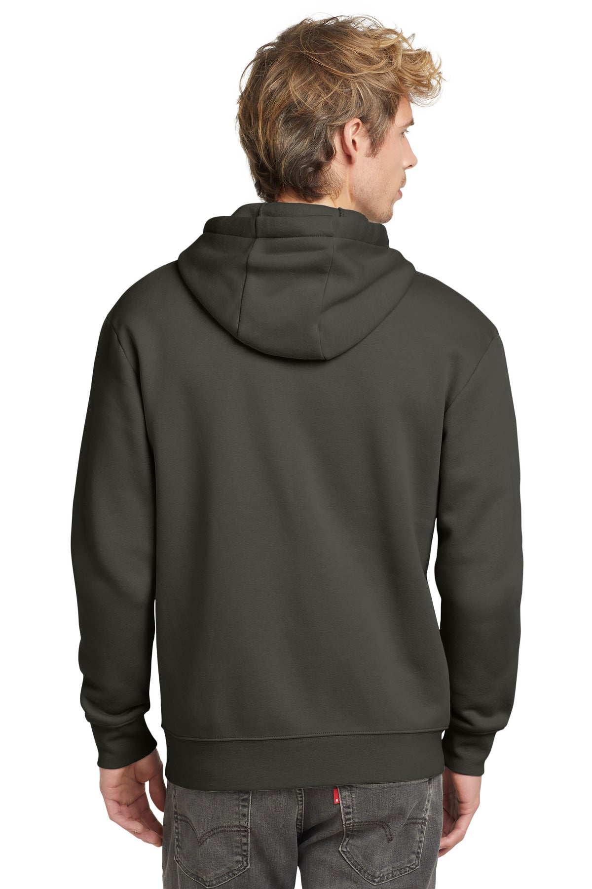 Custom Embroidered New Era Heritage Fleece Full-Zip Hoodie NEA526,Graphite