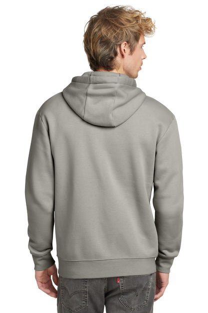 Custom Embroidered New Era Heritage Fleece Full-Zip Hoodie NEA526,Rainstorm Grey