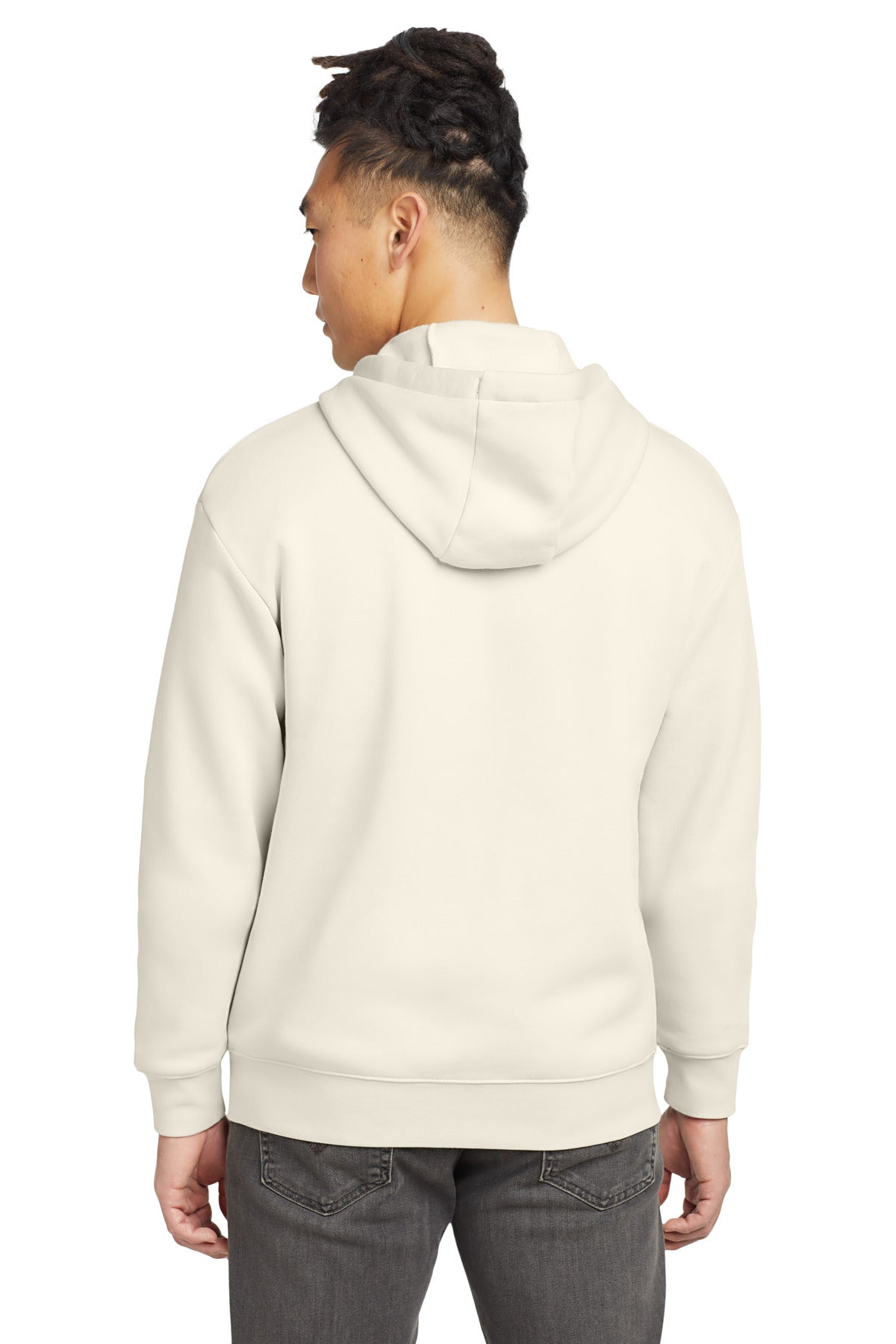 Custom Embroidered New Era Heritage Fleece Full-Zip Hoodie NEA526,Soft Beige