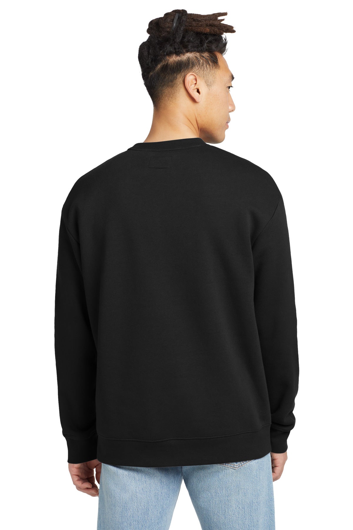 Custom Embroidered New Era Heritage Fleece Pocket Crew NEA527,Black