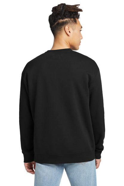 Custom Embroidered New Era Heritage Fleece Pocket Crew NEA527,Black