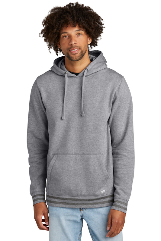 New Era Comeback Fleece Pullover Hoodie NEA550 Athletic Heather/ Dark Heather Grey