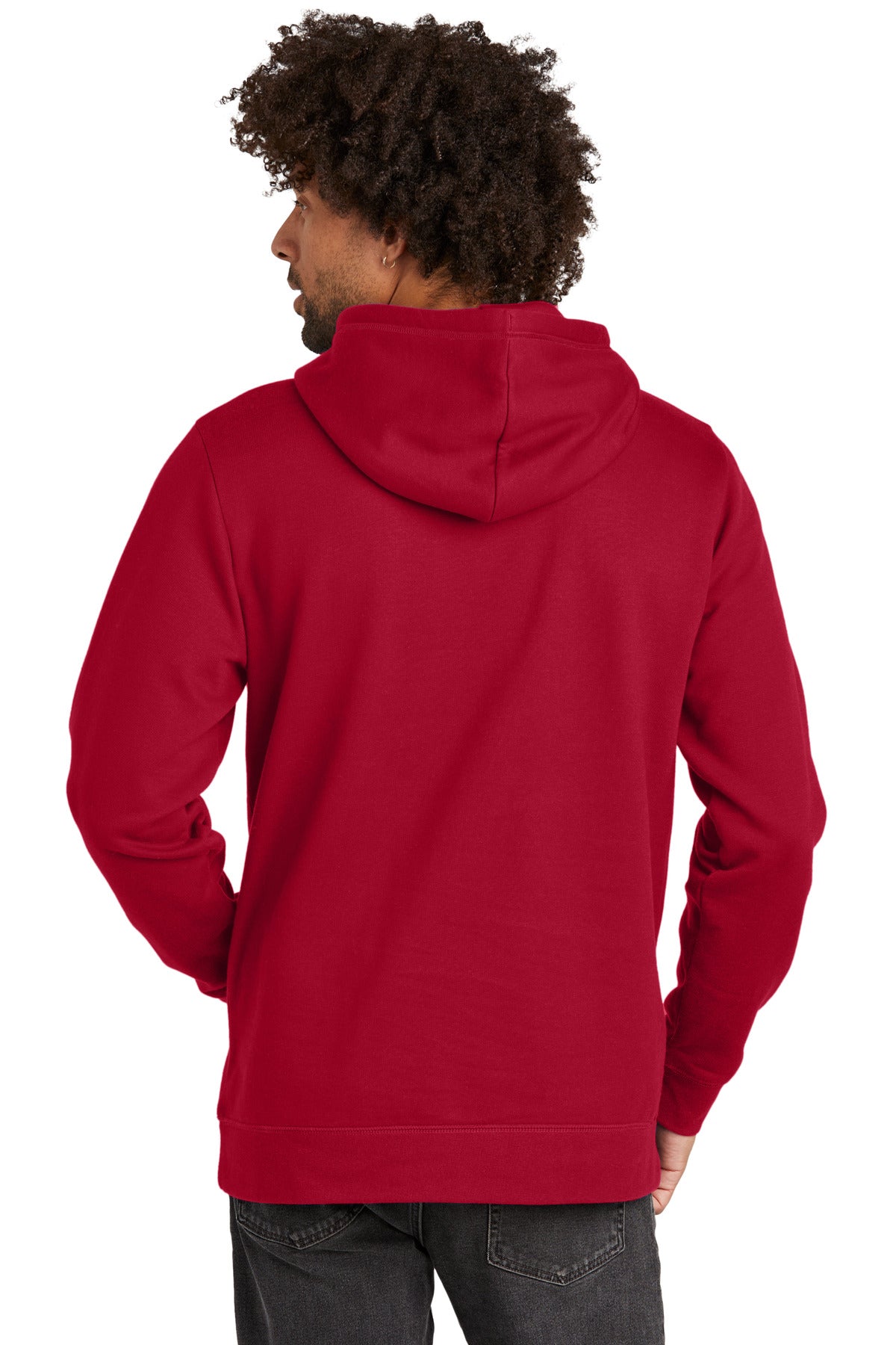 Custom Embroidered New Era Comeback Fleece Pullover Hoodie NEA550,Crimson