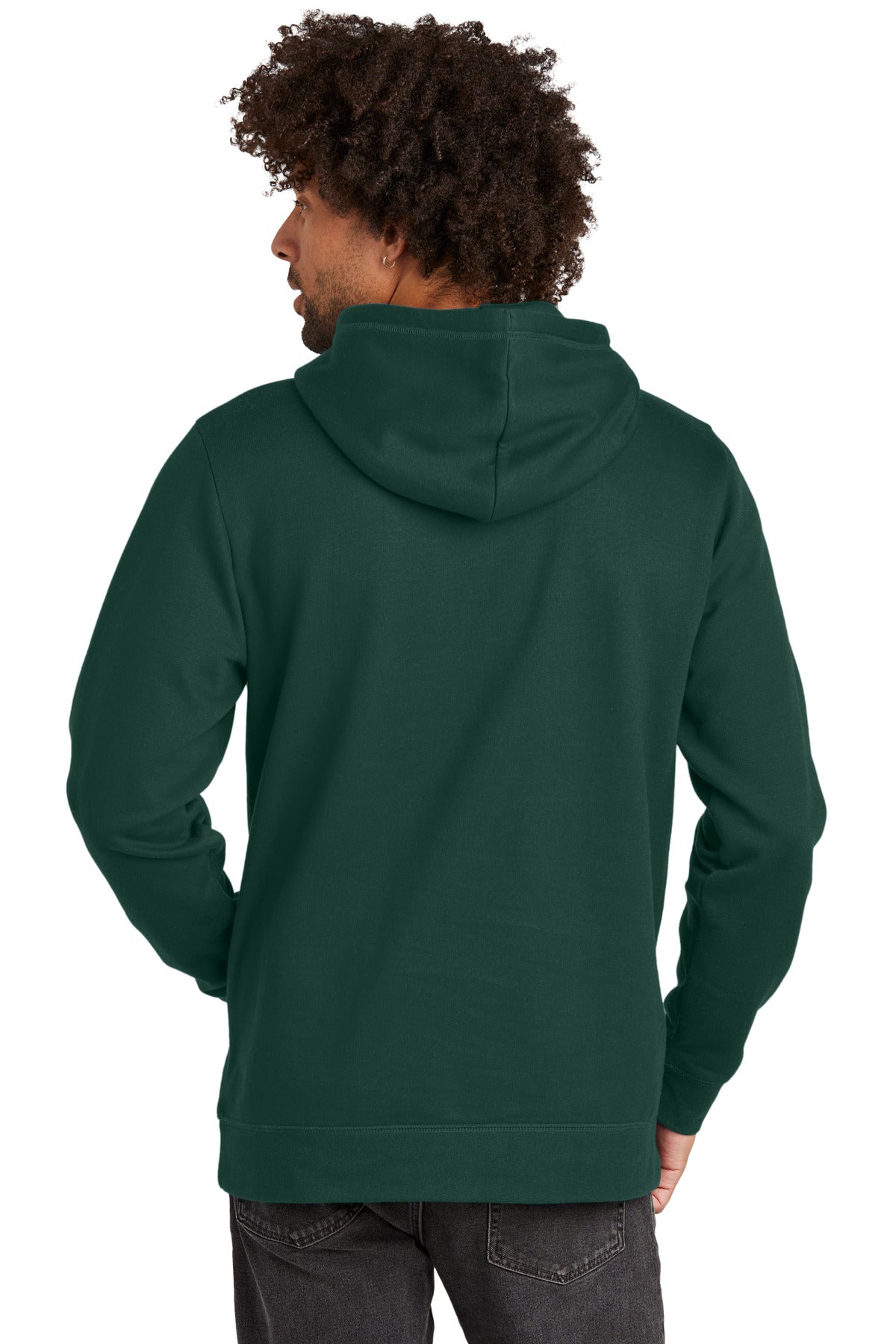 Custom Embroidered New Era Comeback Fleece Pullover Hoodie NEA550,Dark Green