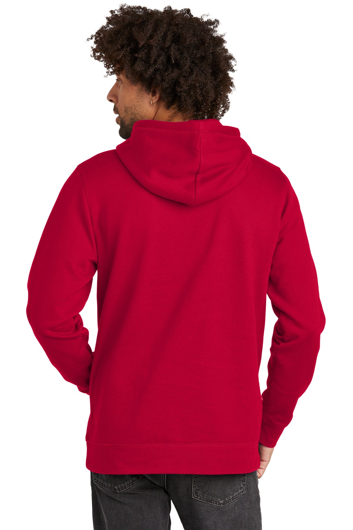 Custom Embroidered New Era Comeback Fleece Pullover Hoodie NEA550,Scarlet