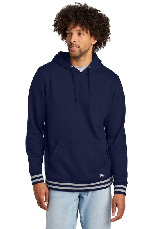 New Era Comeback Fleece Pullover Hoodie NEA550 True Navy/ Athletic Heather