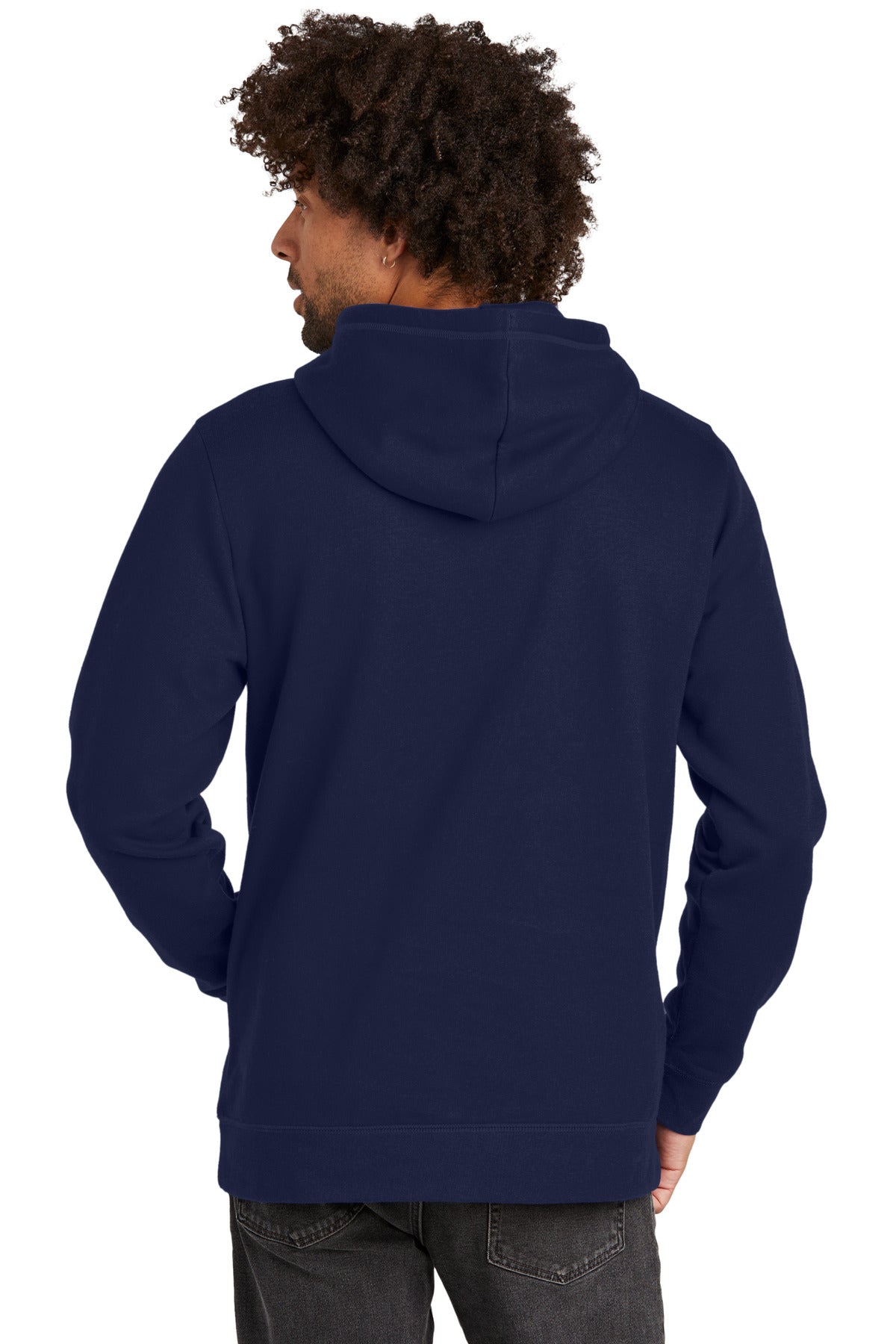 Custom Embroidered New Era Comeback Fleece Pullover Hoodie NEA550,True Navy