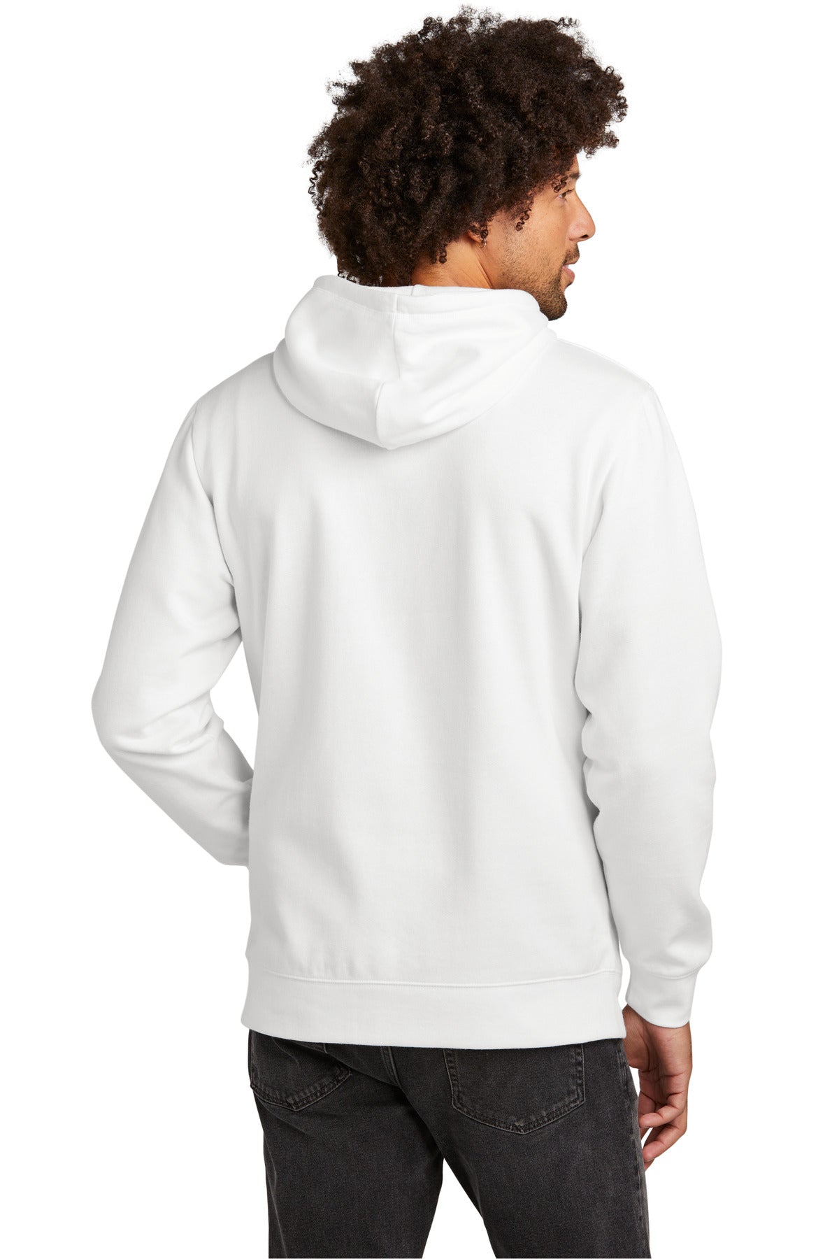 Custom Embroidered New Era Comeback Fleece Pullover Hoodie NEA550,White