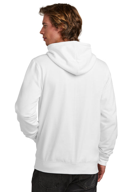 Custom Embroidered New Era Comeback Fleece Full-Zip Hoodie NEA551,White