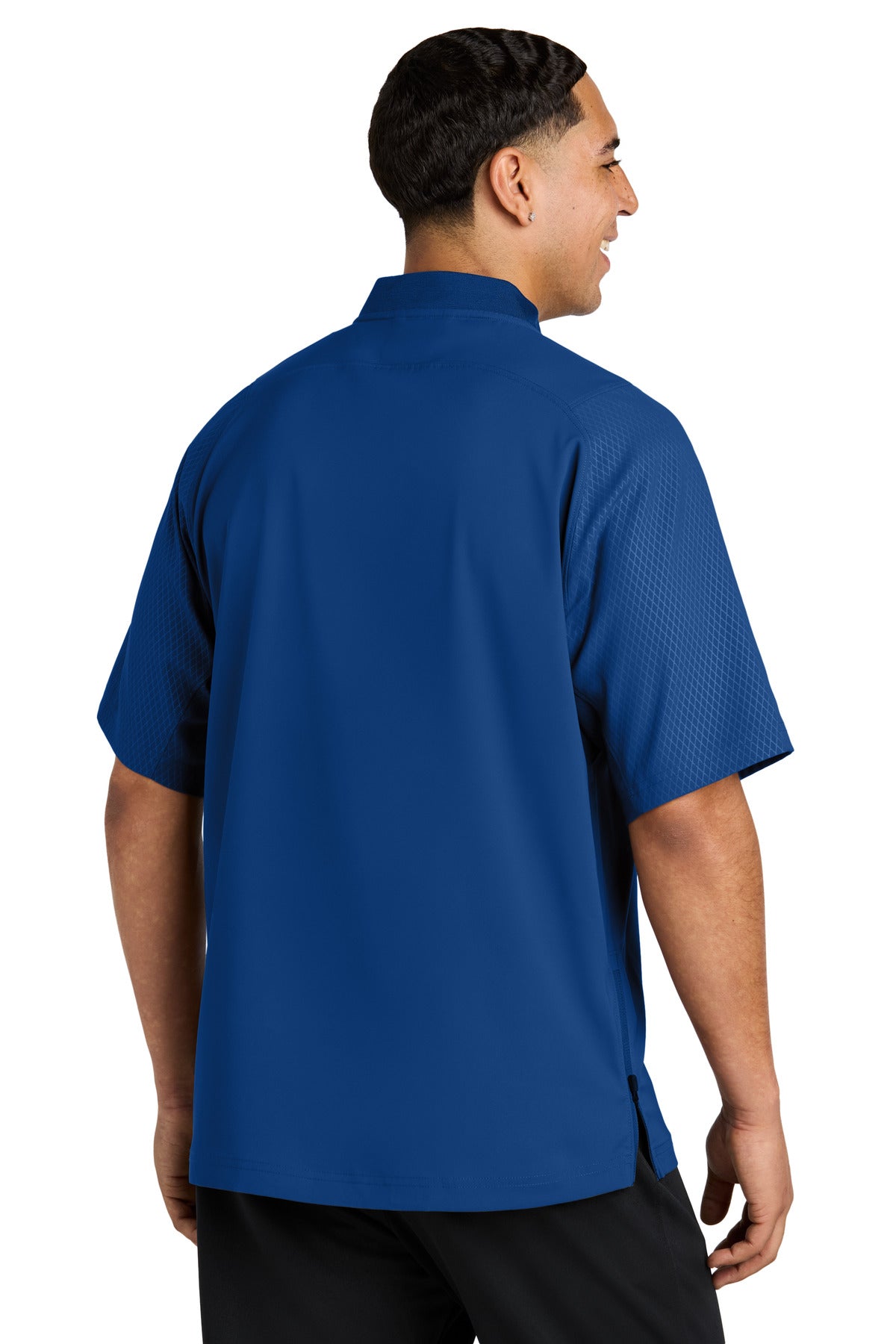 Custom Embroidered New Era  Cage Short Sleeve 1/4-Zip Jacket. NEA600,Royal