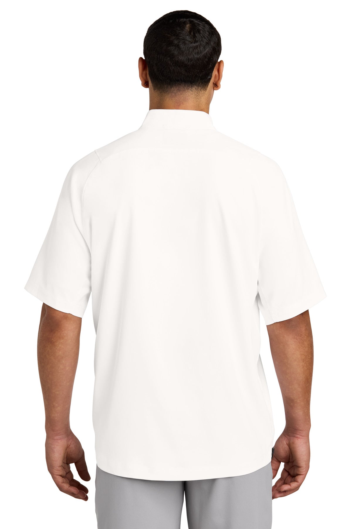 Custom Embroidered New Era  Cage Short Sleeve 1/4-Zip Jacket. NEA600,White